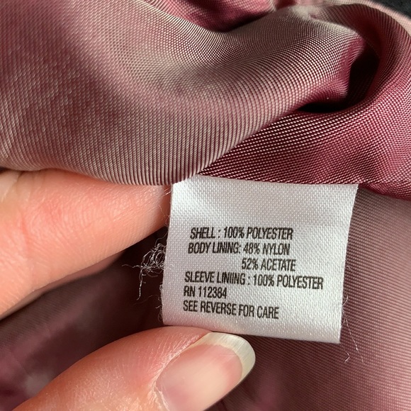 Calvin Klein black textured single button blazer - Picture 7 of 8